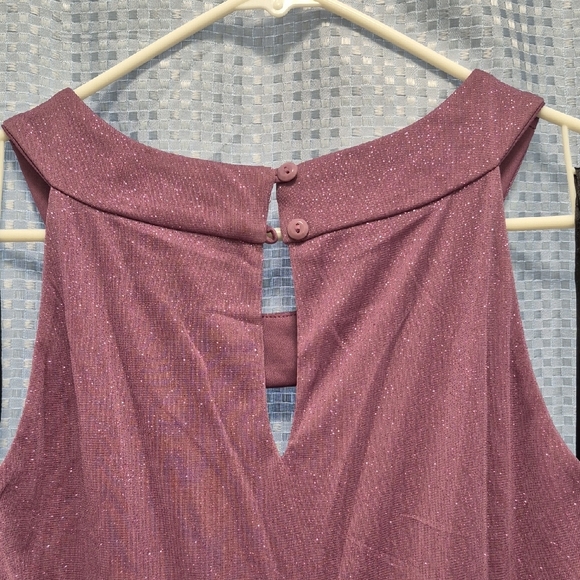 Enfocus Studio Red Halter Maxi Gown for Prom - Picture 6 of 7